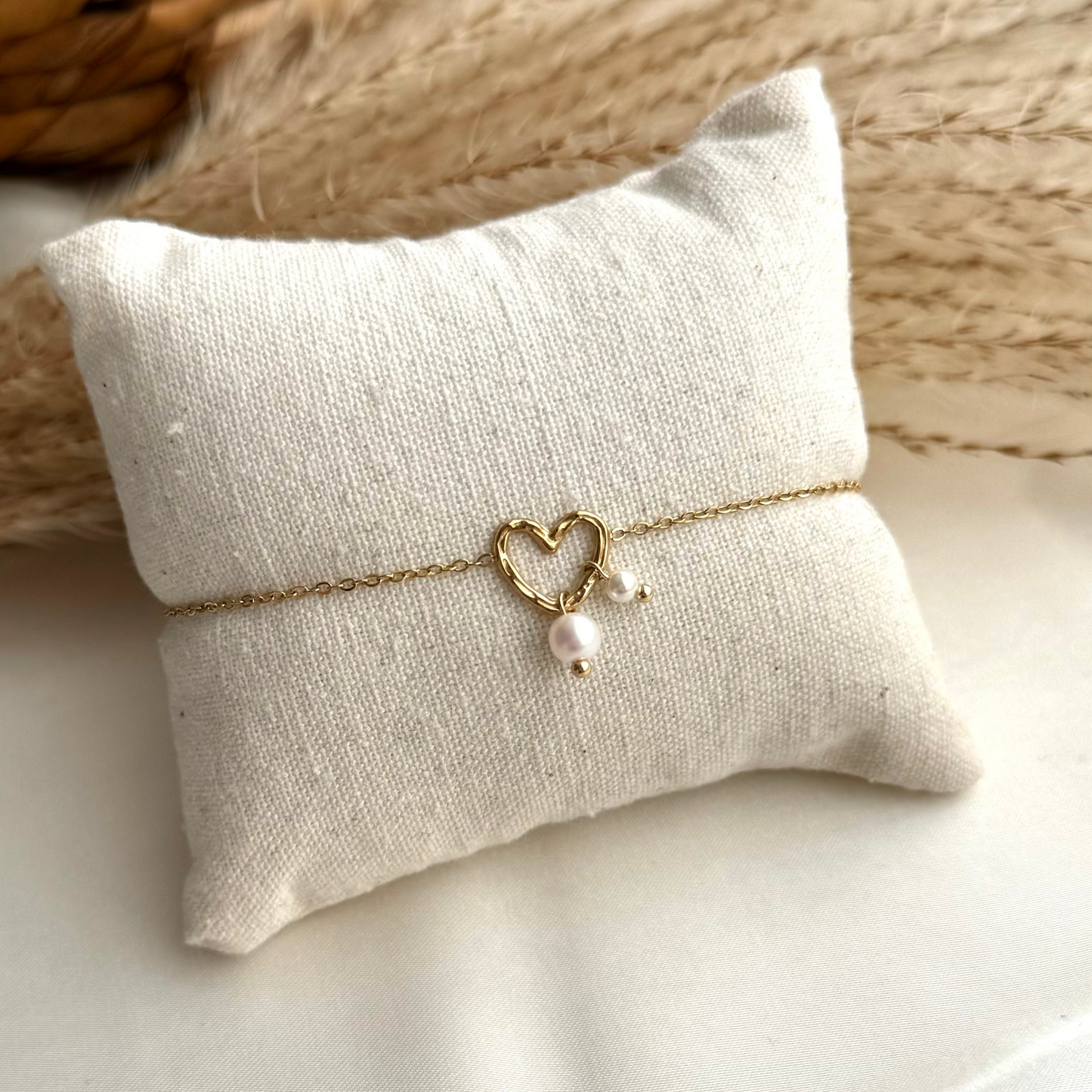 Pearl Heart Bracelet